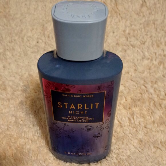 NEW ~ Bath & Body Works Starlit Night Body Lotion, Shea Butter & Vitamin E - Picture 5 of 7